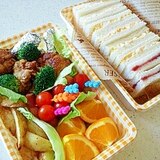 幼稚園遠足のサンドイッチ弁当2013（年少組）